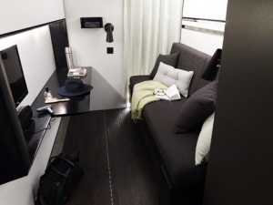 Snoozebox living area